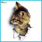 3D Cats Wall Stickers (5 pieces)