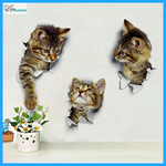 3D Cats Wall Stickers (5 pieces)